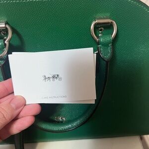 Coach Green Leather Satchel